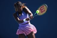 Alycia Parks hits a backhand at the Miami Open 2025 | Image Source: Getty